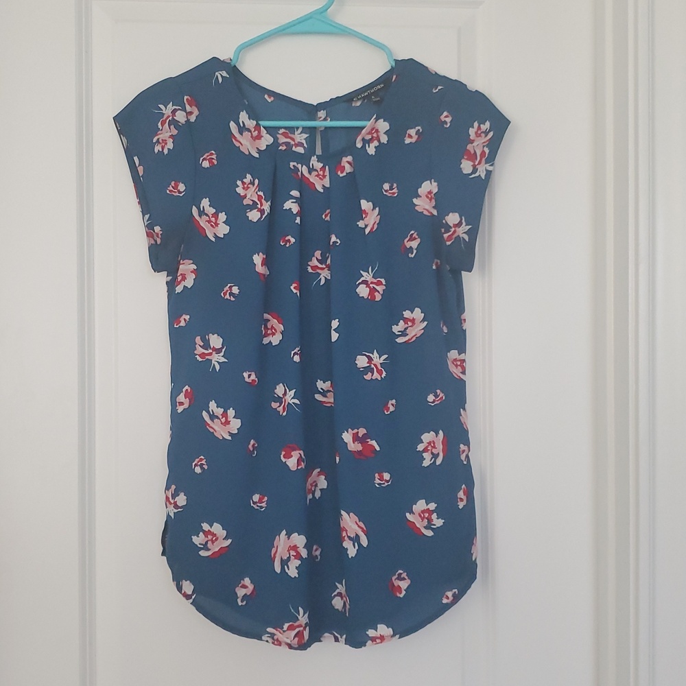 41 Hawthorn Blue Floral Blouse